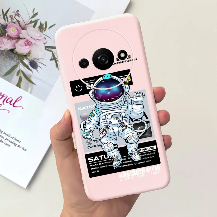 Shockproof Silicone Soft Case with Cute Astronaut Design
