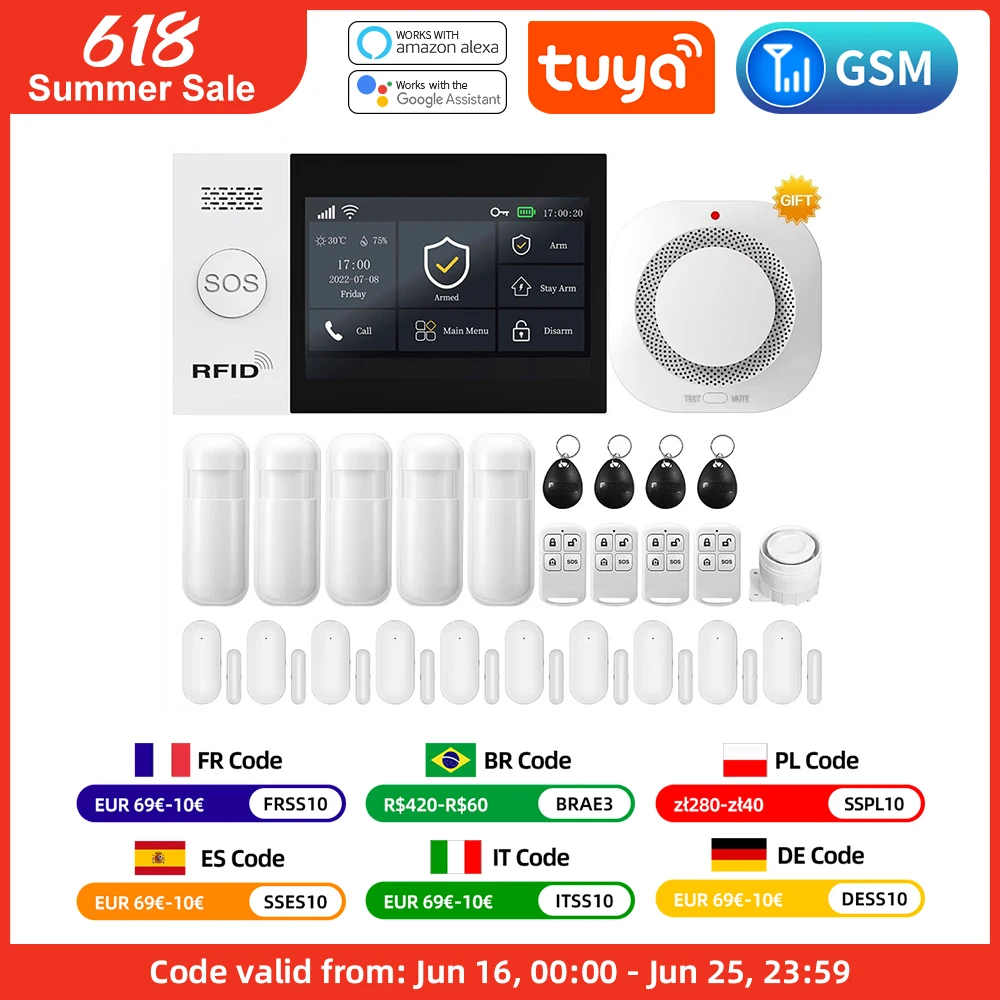 Tuya Smart Home Wireless Security Alarm System