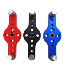 Gabarit de Perçage Vertical de Poche en Alliage de 6, 8 et 10 mm, Localisateur de Perçage pour le Travail du Bois, Chevilles en Bois, Guide de Perçage Auto Centrant, Kit de Perçage