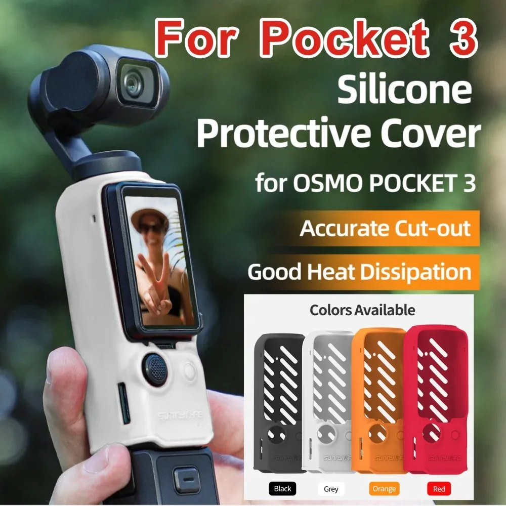 Per Dji Osmo Pocket 3 Custodia In Silicone Pocket 3 Custodia Protettiva Pan Head Camera Anti Drop Case Accessori