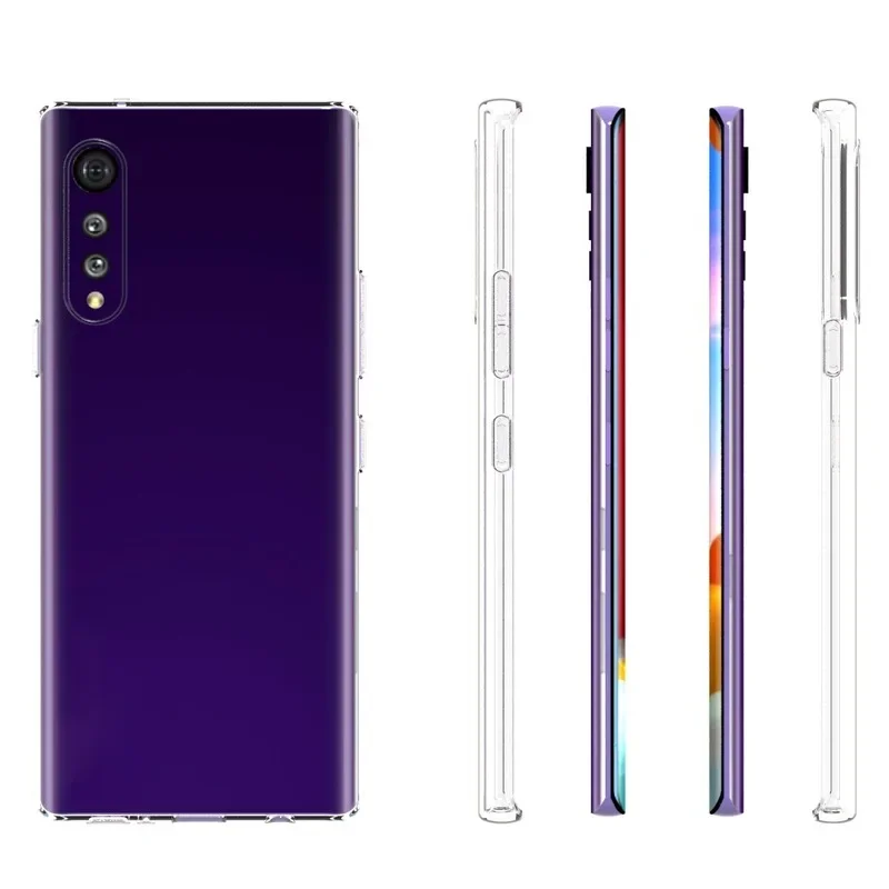 LG Velvet Ultra-Thin Clear Soft TPU Protective Case
