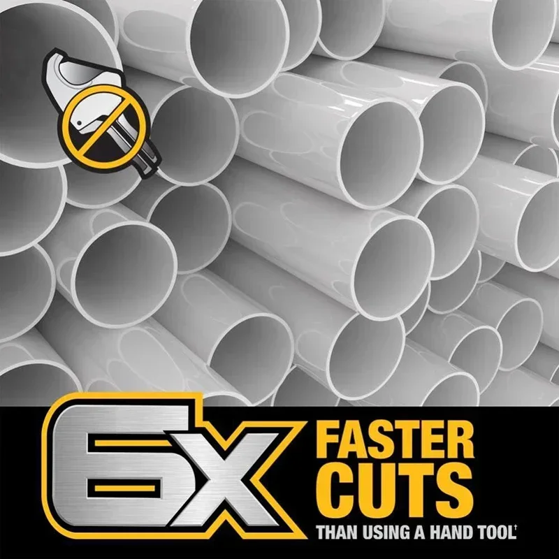 Dewalt 임팩트 커넥트 구리 파이프 커터 부착 PVC/PEX 컷, 18V/20V 임팩트 드라이버 전동 공구 액세서리, DWAPVCIR