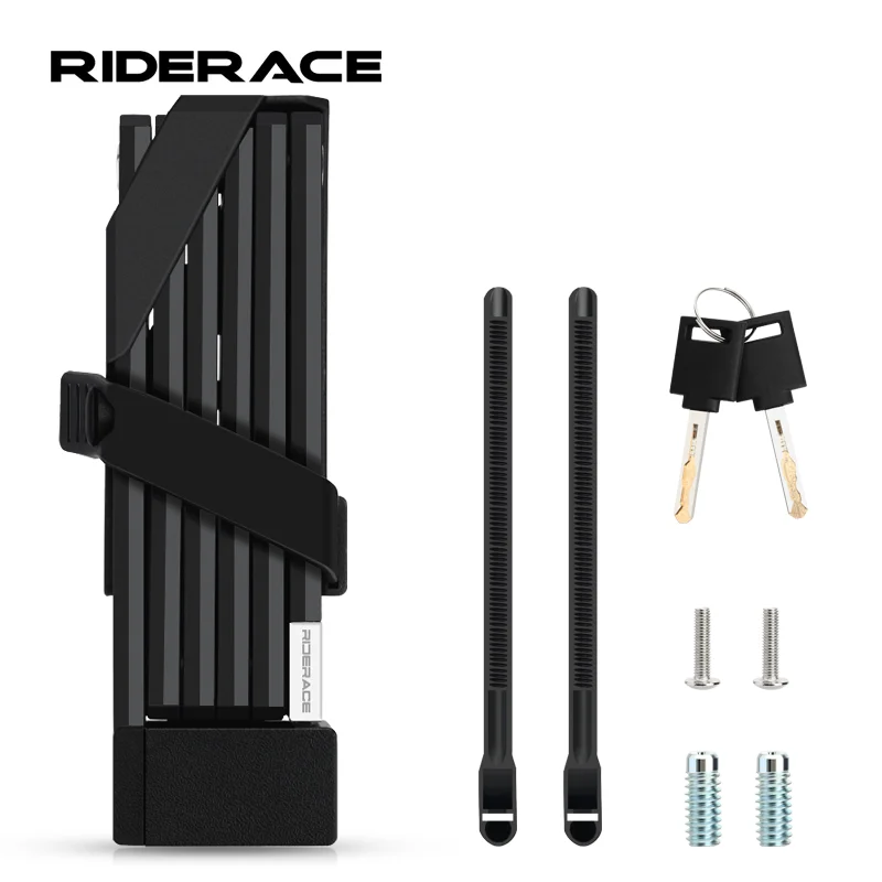 

Складной велосипедный замок RIDERACE для езды на велосипеде, высокая безопасность, Противоугонный скутер, Электрический электровелосипед, горный велосипед, фотозамок