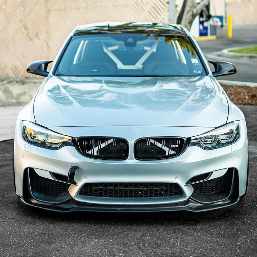 자동차 앞 범퍼 스플리터 립 스포일러, Bmw F80 F82 F83 M3 M4 V 스타일 2015-2020 디퓨저 바디킷 커버 가드 보호대 키트
