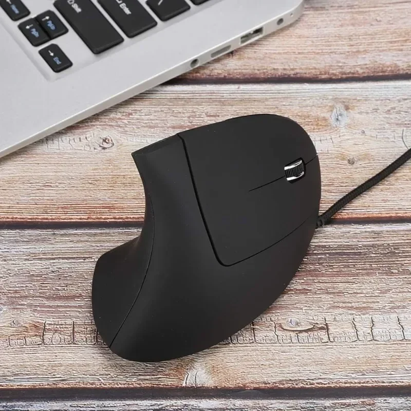 Vertical Optical Mouse Ergonomic Design 4 Level DPI Adjustable USB LED Wired Gaming Mouse for Windows Laptop PC