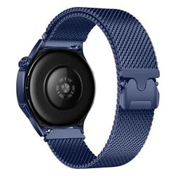 Premium Magnetic Milanese Mesh Watch Strap - 18/20/22mm Adjustable Band - 18mm universal (Deep Blue)