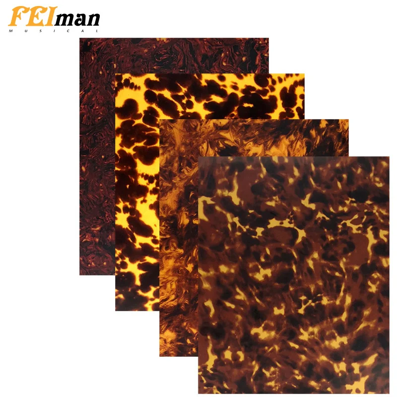 

29cm19cm Quality Acoustic Guitar Pickguard Material Tortoise Blank Sheet Self Adhesive Scratch Plate Factory Direct Selling