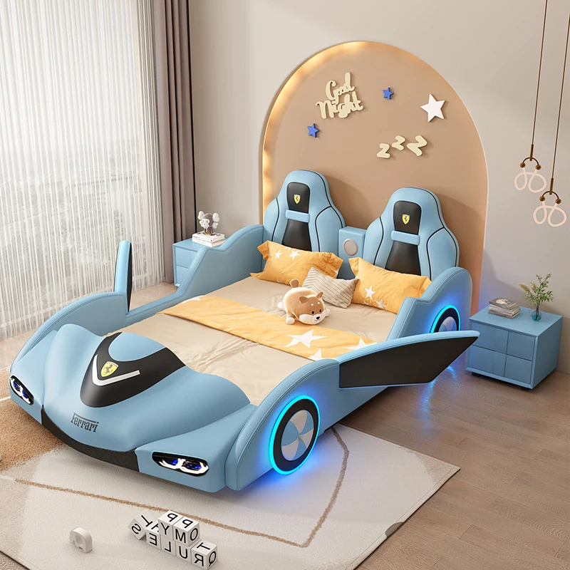 Design Toddler Boys Bed Modern Luxury Princess Multifunctional Loft Children Bed Frames Girls Lit De Chambre A Coucher Furniture