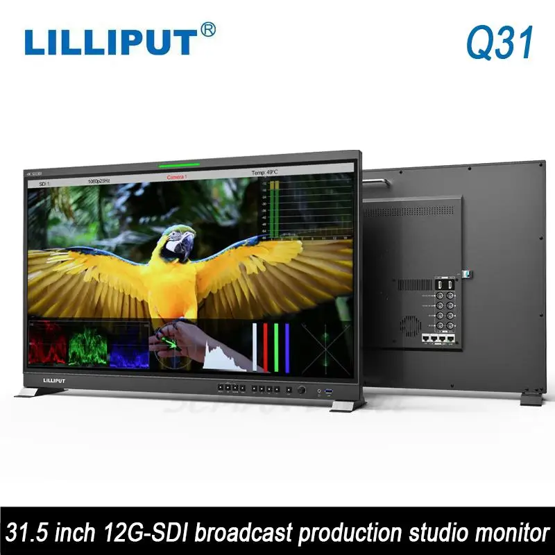 LILLIPUT Q31 31Inch 10bit Professional Broadcast Production Studio Monitor 12G-SDI and 12G-SFP Fiber Optic Input UPS Shipping