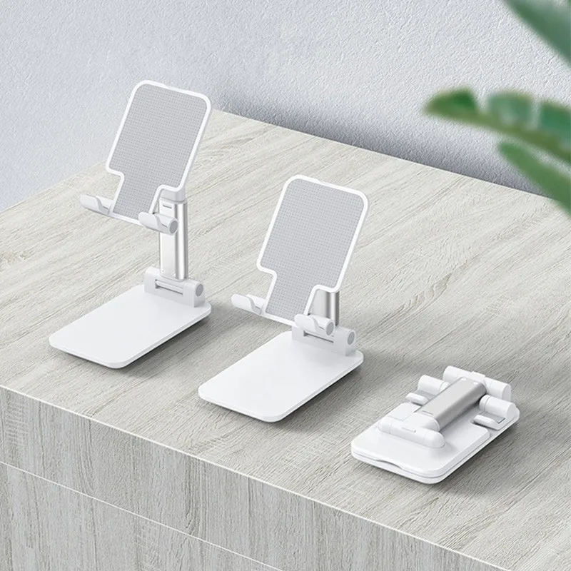 Table Mount Stand Portable Desktop Folding Lifting Bracket Mobile Phone Stand Desktop Holder For Phone Tablet