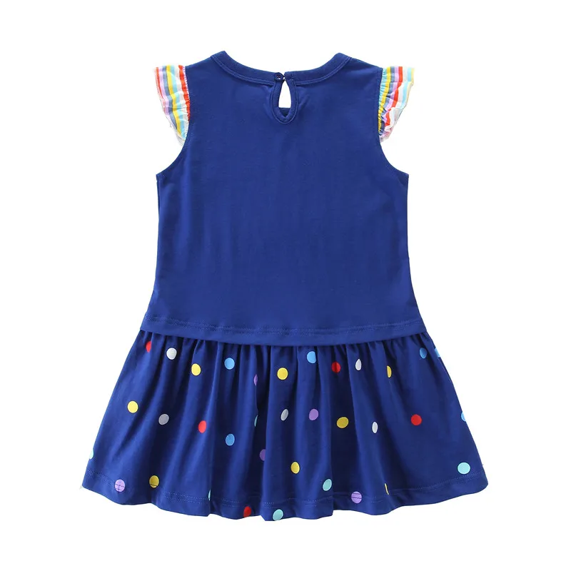 Baby Princess Dresses Cotton Summer Girls Party Dress Fashion Kids School Children Clothing Toddler Dresses