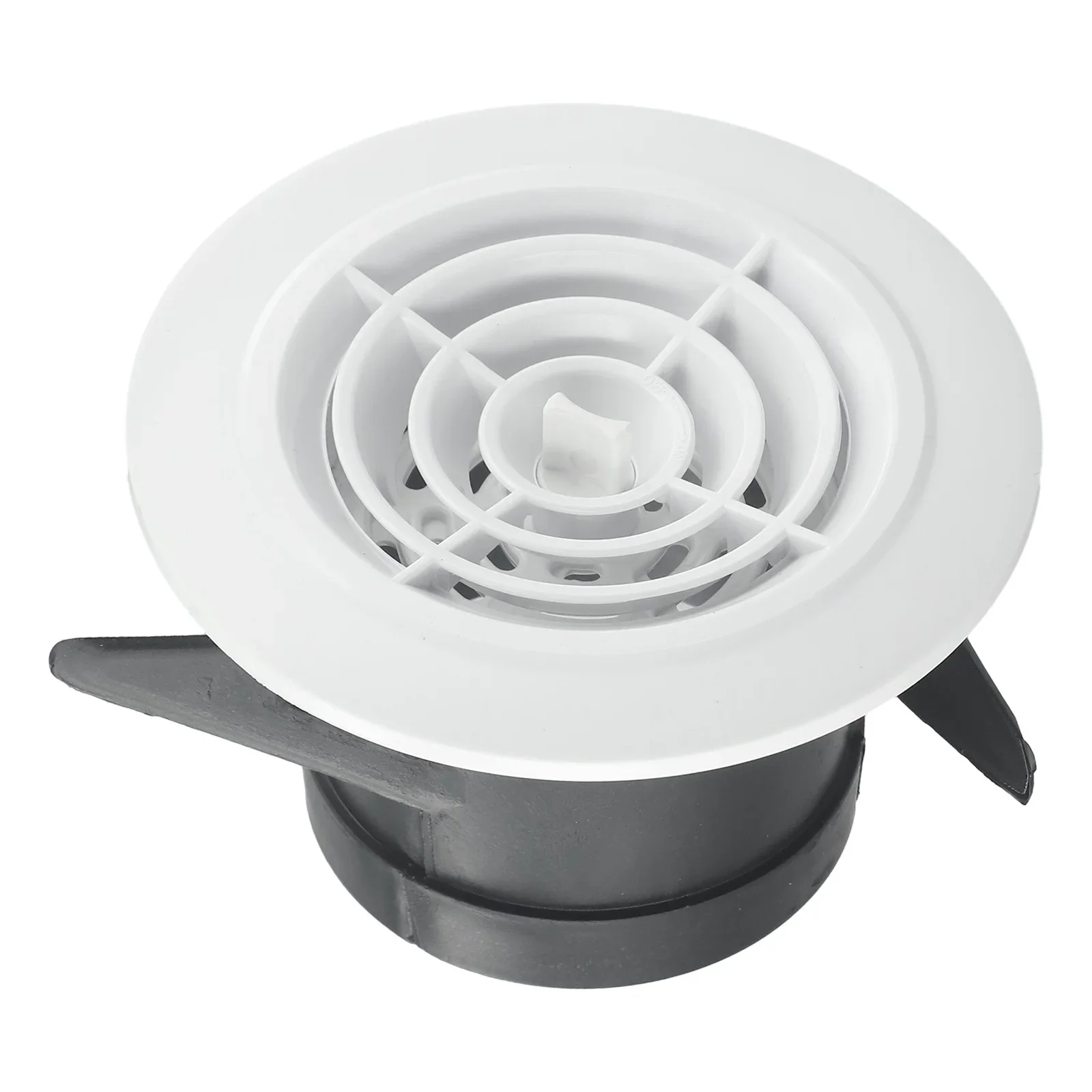 Round Adjustable Wall Interior Vent ABS Ventilation Grille Vent Cover 75mm-200mm Air Outlet For Bathrooms Offices 1Pcs