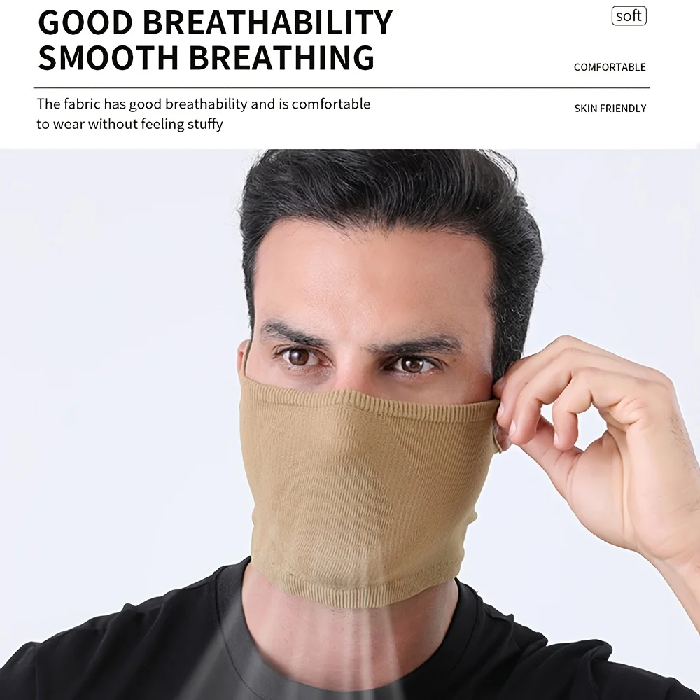 Sports Cycling Full Face Mask Sweat-Absorbent Breathable Neck Cover Mask Men Women Elastic Motorcycle Bicycle Outdoor Sport Mask