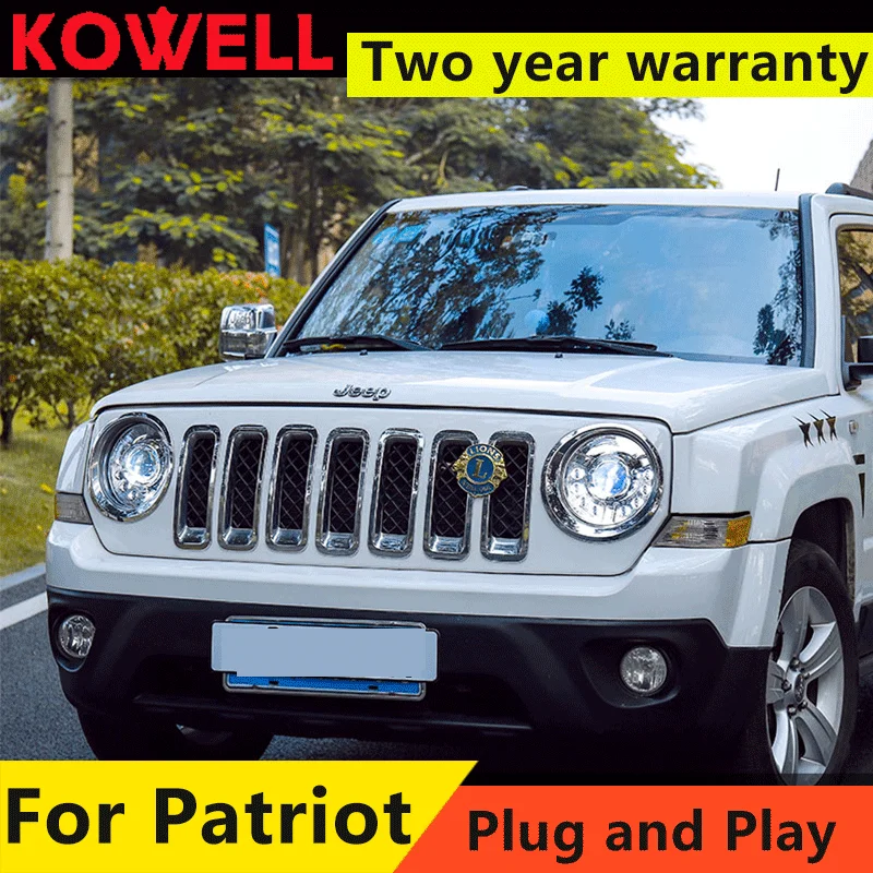 

Car Accessories for Jeep Patriot Headlights 2010-2014 Jeep Patriot Front Lights LED DRL Bi Xenon Lens High Low Beam Parking
