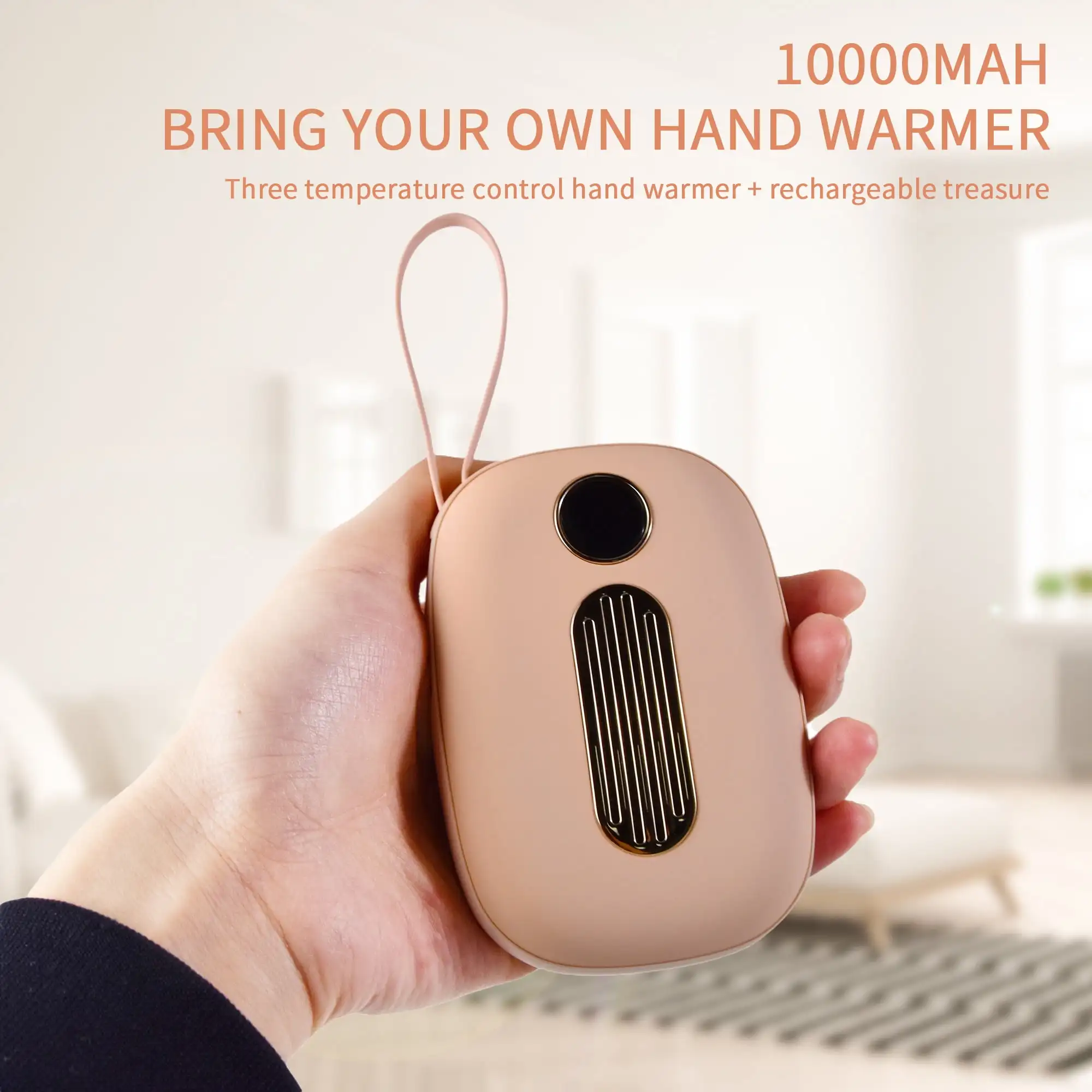 10000mah Electric Hand Warmer, Women's Menstrual Warm, Type C Power Bank, Portable Outdoor
