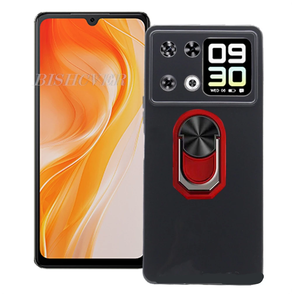 Cubot P90 6.88 Back Ring Holder Bracket Phone Case - TPU Soft Silicone Cover