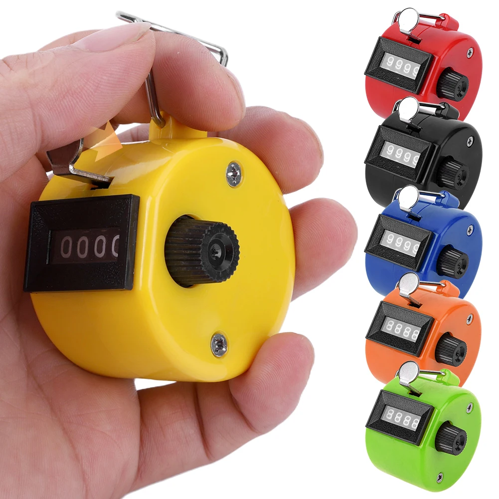 4자리 숫자 카운터 클리커 카운터 핸드 카운터 숫자 카운터 (뜨개질, 코칭, 골프, 낚시용)