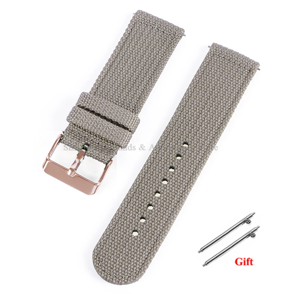 Versatile Nylon Canvas Sport Watch Band – Soft, Quick-Release Bracelet