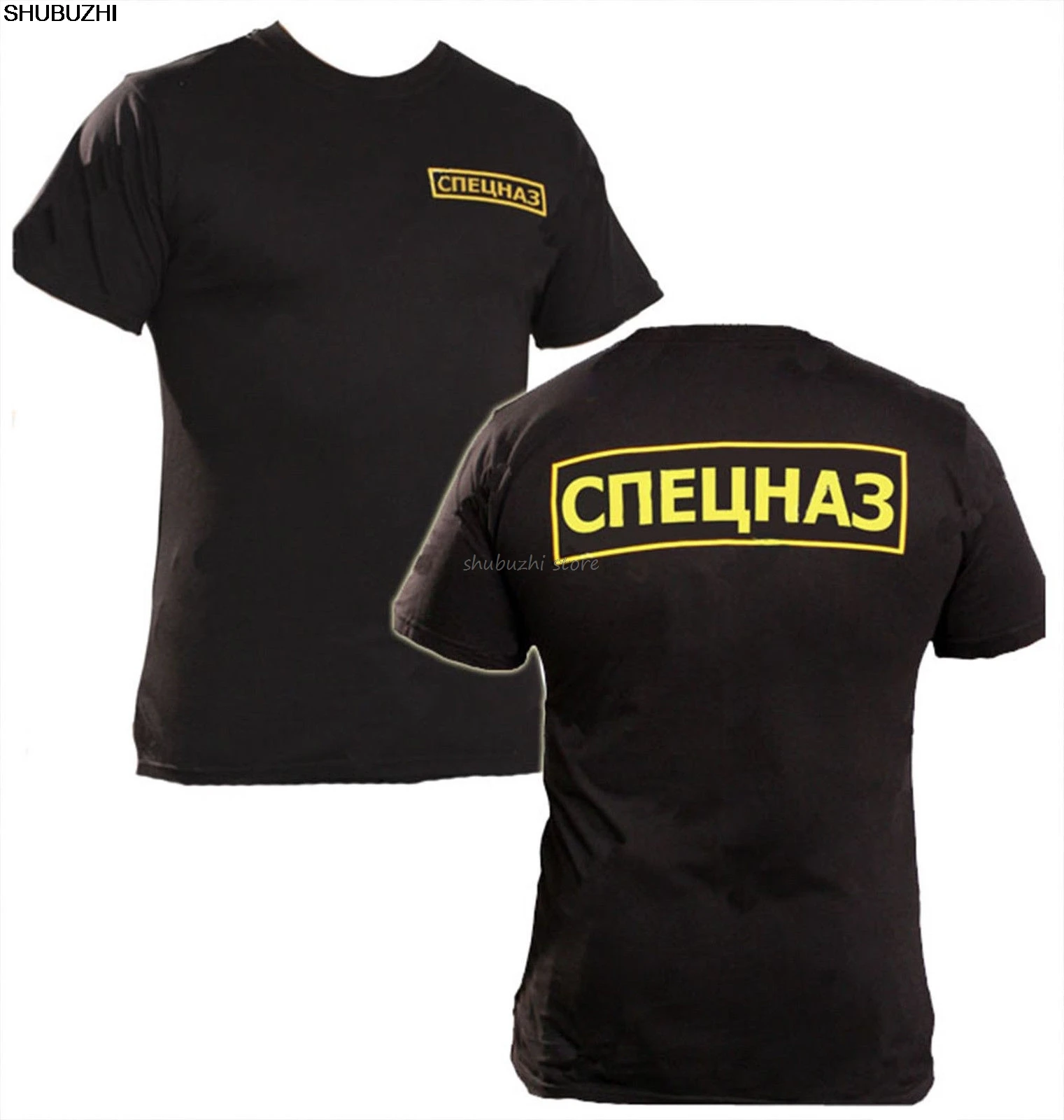 Russian Spetsnaz (Special Forces)  T-Shirt mens cotton tshirt black brand tee-shirt for male summer style sbz1115