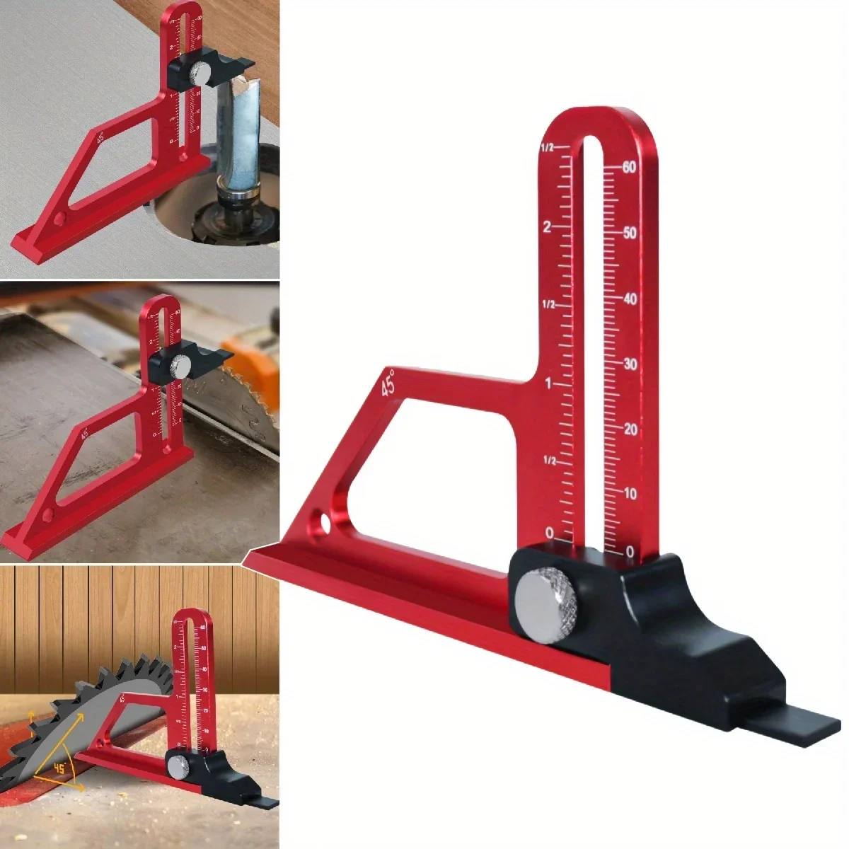 Adjustable Table Saw Depth Gauge 0-60mm