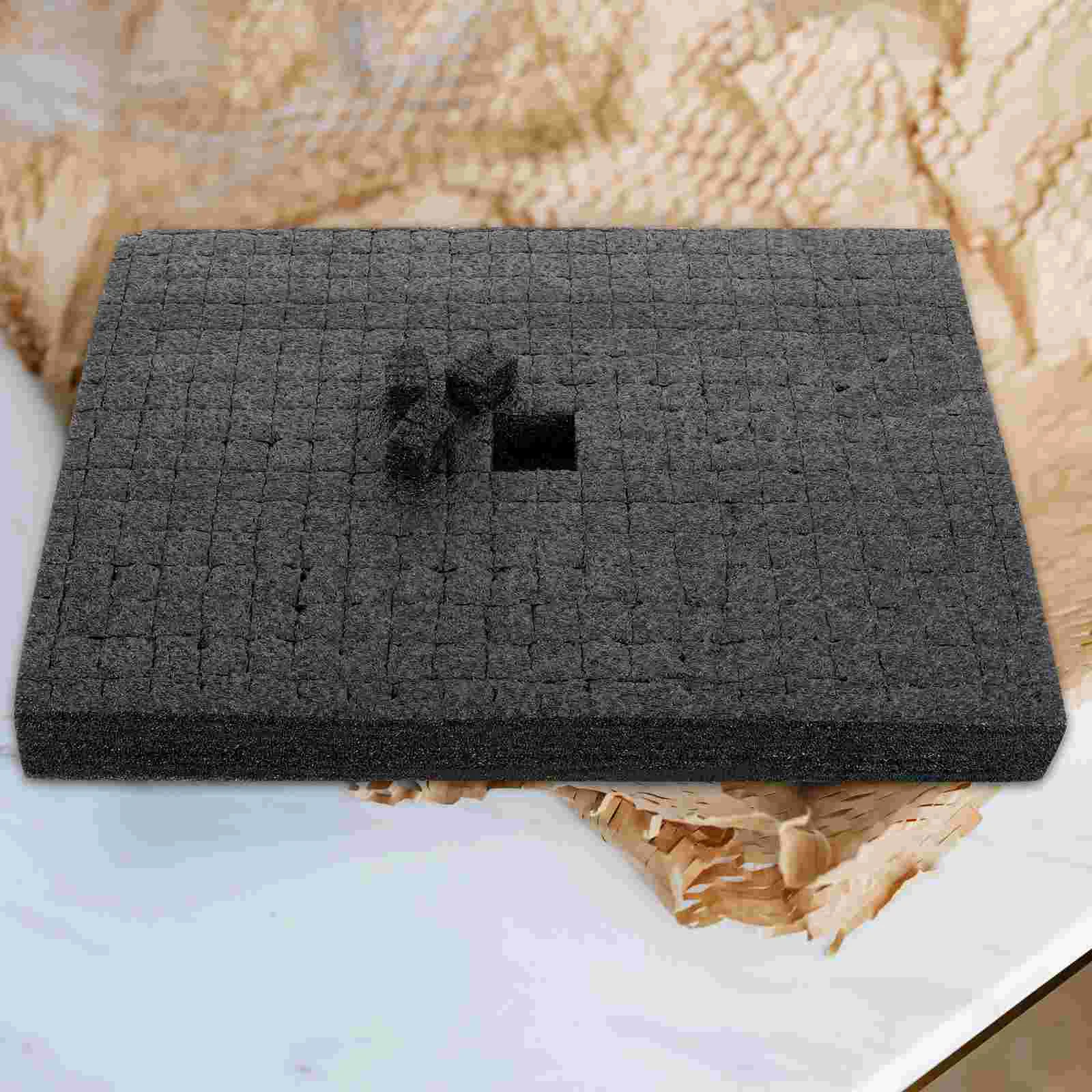 Black Shockproof Foam Packing Cubes Cube Foam Sheets Tool Box Inserts Office Binding Supplies Board Packing Cases