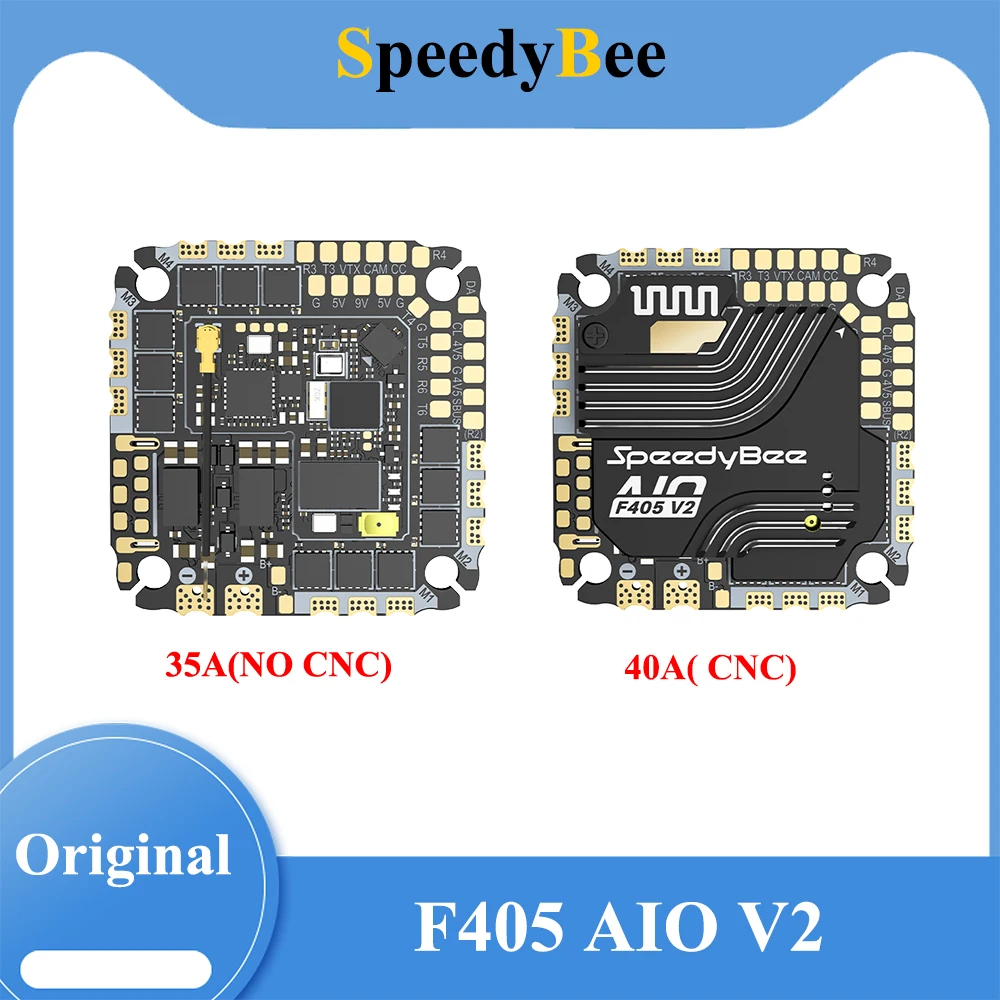 SpeedyBee F405 AIO V2 35-40A Blue-jay 25,5x25,5 3-6S Управление полетом и интегрированный контроллер ESC для модели самолета