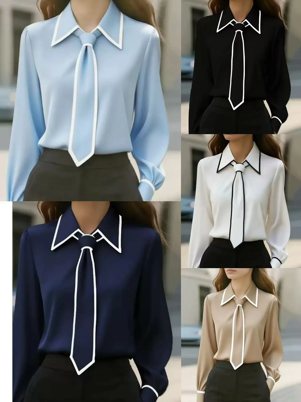 Tie Lapel Design and Neckline Detail