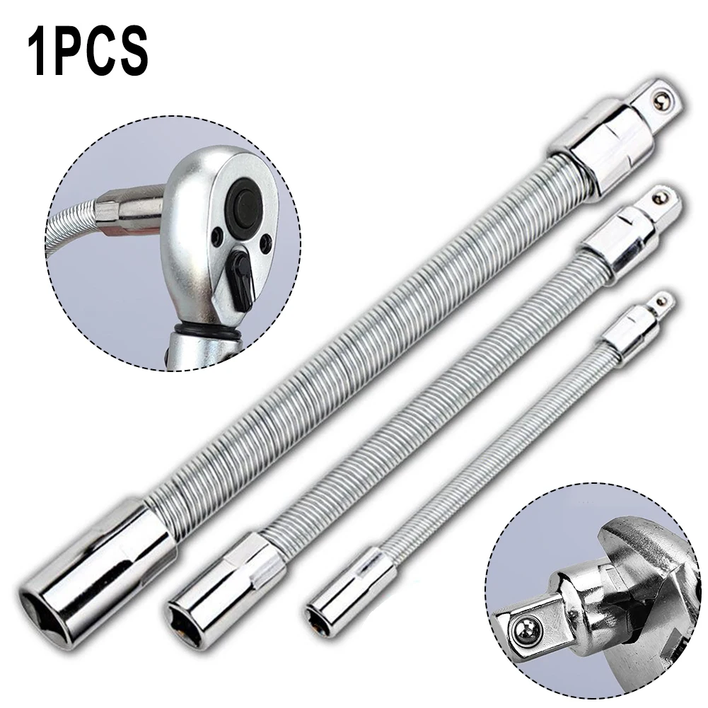 1pc 1/4'' 3/8'' 1/2'' Flexible Socket Adapter Extension Rod Ratchet ...
