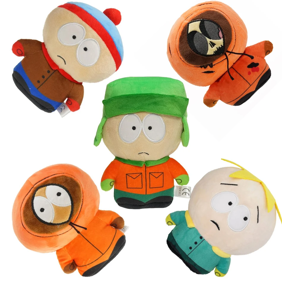 SouthPark-Bonecas de Pelúcia Kawaii Cartoon para Crianças Stan, Kyle, Kenny, Bebé, Rapaz, Rapariga, Brinquedos de Presente, Novo, 20cm