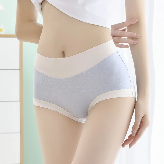 6Pcs Women's Modal Sexy Panties Traceless Mid-Rise Underwear