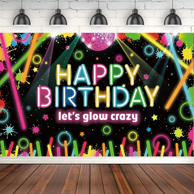 Happy Birthday Decorations Neon Lights - Neon Decoration Glow Party  Accessories - Aliexpress