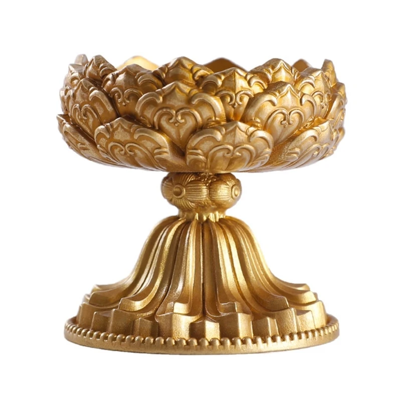 

Brass Butter Lamp Candlestick Tealight Holder Buddhist Tibetan Supplies