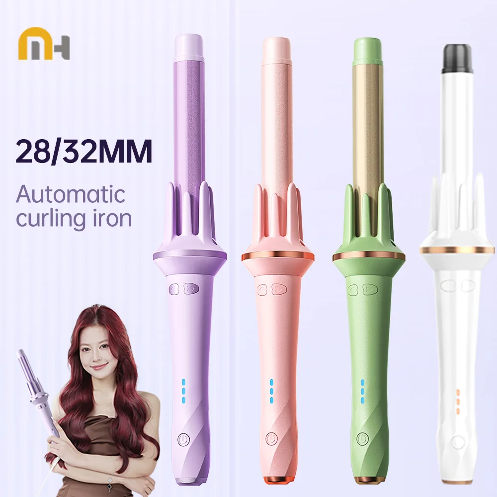 Hair Curler Hair Iron 28/32mm Automatic Large Wave Curling Iron Tongs Temperature Adjustable Anion Fast Heating Styling