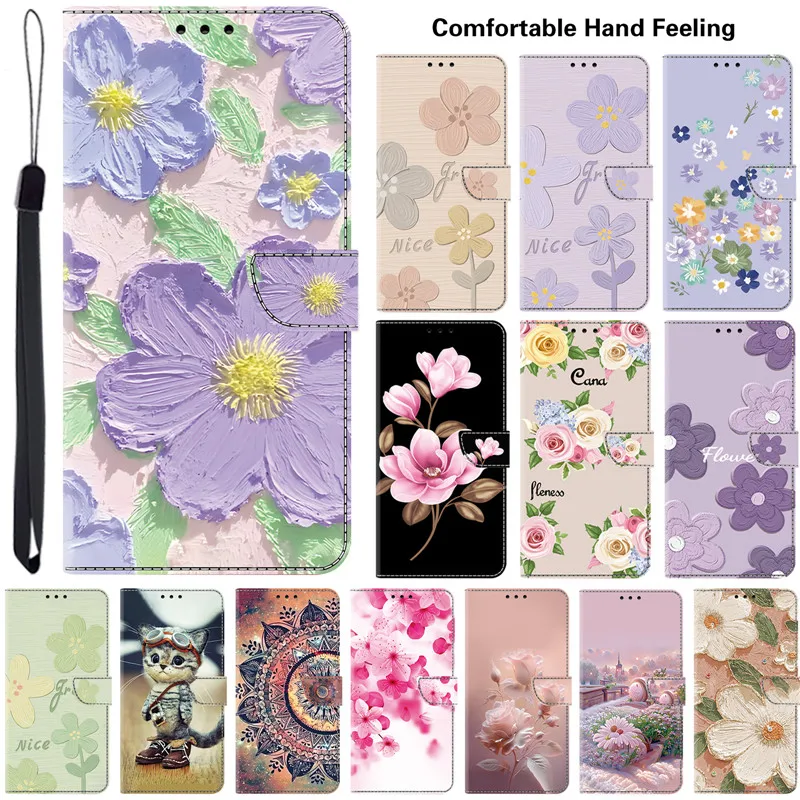 Luxurious 3D Leather Flip Phone Case Cover
