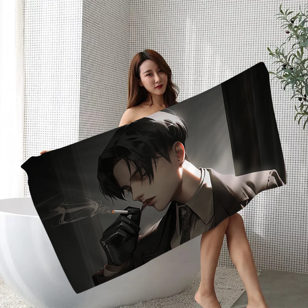 Anime A-AttackES On Titan L-Levi A-AckermanES Towel Microfiber Beach Towel Absorbent Quick dry Soft Yoga Swimming Resort 6