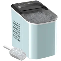 Machine à glaçons autonettoyante Homcom 12 kg/24h, 9 glaçons en 7 min, bleu clair 1