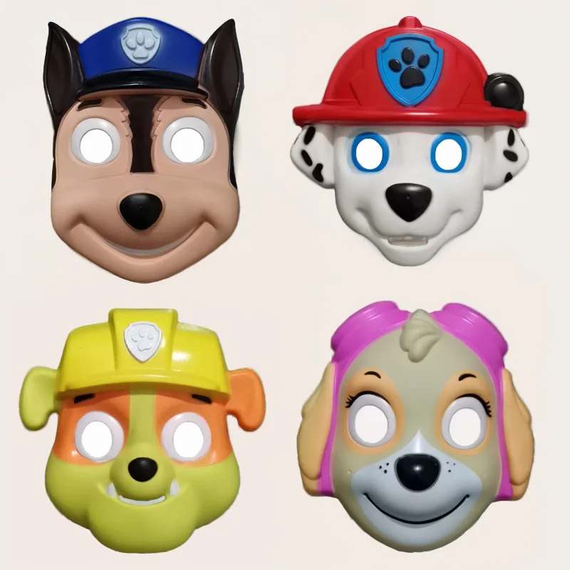 New Paw Patrol Mask Anime Figure Masquerade Cosplay Holiday Birthday Party Costume Cute Baby Shower Decorazioni Regali Per Bambini