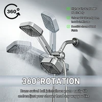 A High-Flow Large Nozzle and Handheld Shower Head,Two-In-One Shower Set, Shower Long Hose, Three-Way Water Distributor Bathroom 2