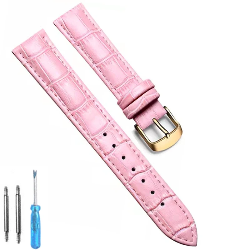 Premium Genuine Leather Watch Band - High-Quality, Comfortable Strap with Tool Included