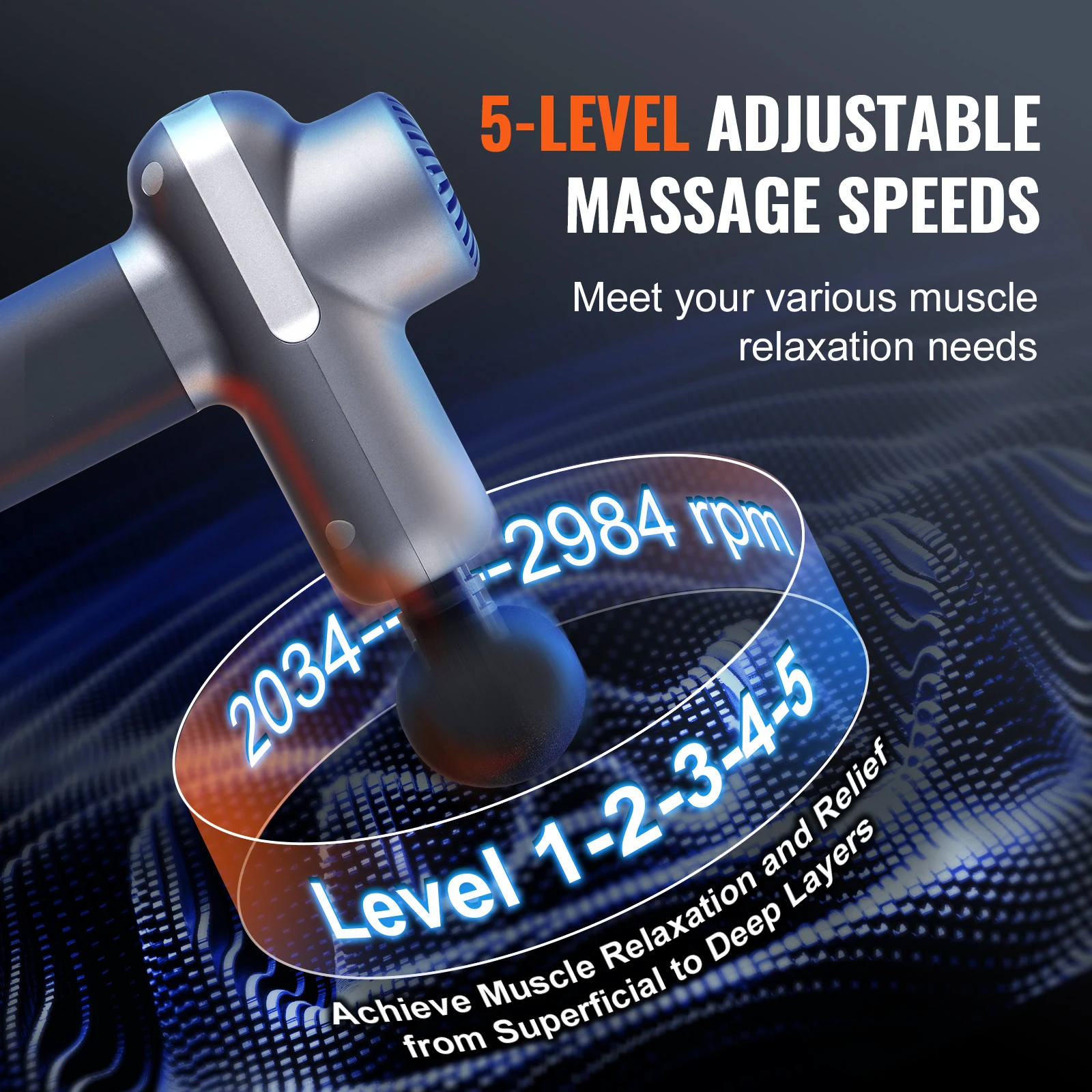 Portable Handheld Deep Tissue Massage Gun for Athletes