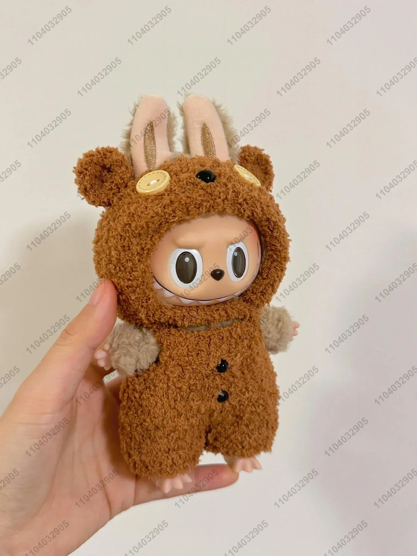 Labubu The Monsters Clothes Despicable Me Minion Tim bear Costume Vinyl Doll Action Figure 1:1 Replica Bag Charm Pendant Gift
