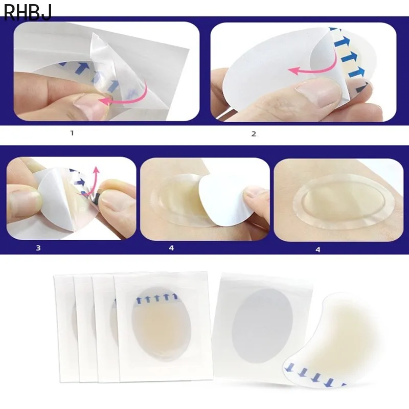 Professional Foot Care Tool Invisible Gel Relief Pain Blister Patch High Heel Grinding Repair Soft Bunions Waterproof 10pcs