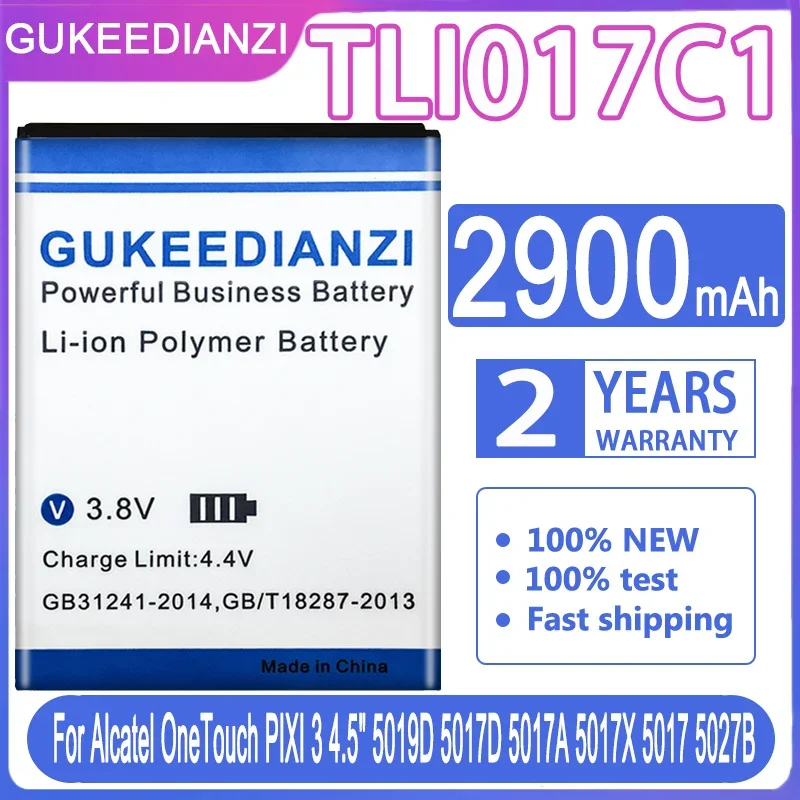 Batteria 2900Mah Tli017C1 Per Alcatel One Touch Pixi 3 4.5 "Pixi3 Pixi4.5 5019D 5017D 5017A 5017X 5017 5027B Tli017C1 Batteria