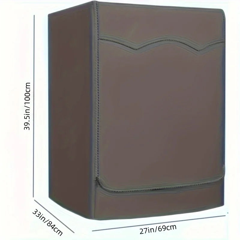 Washing Machine Cover Dryer Cover 420D Oxford waterproof Washer and Dryer Cover front loading 39.5x33x27 inches black washing machine cover dryer cover