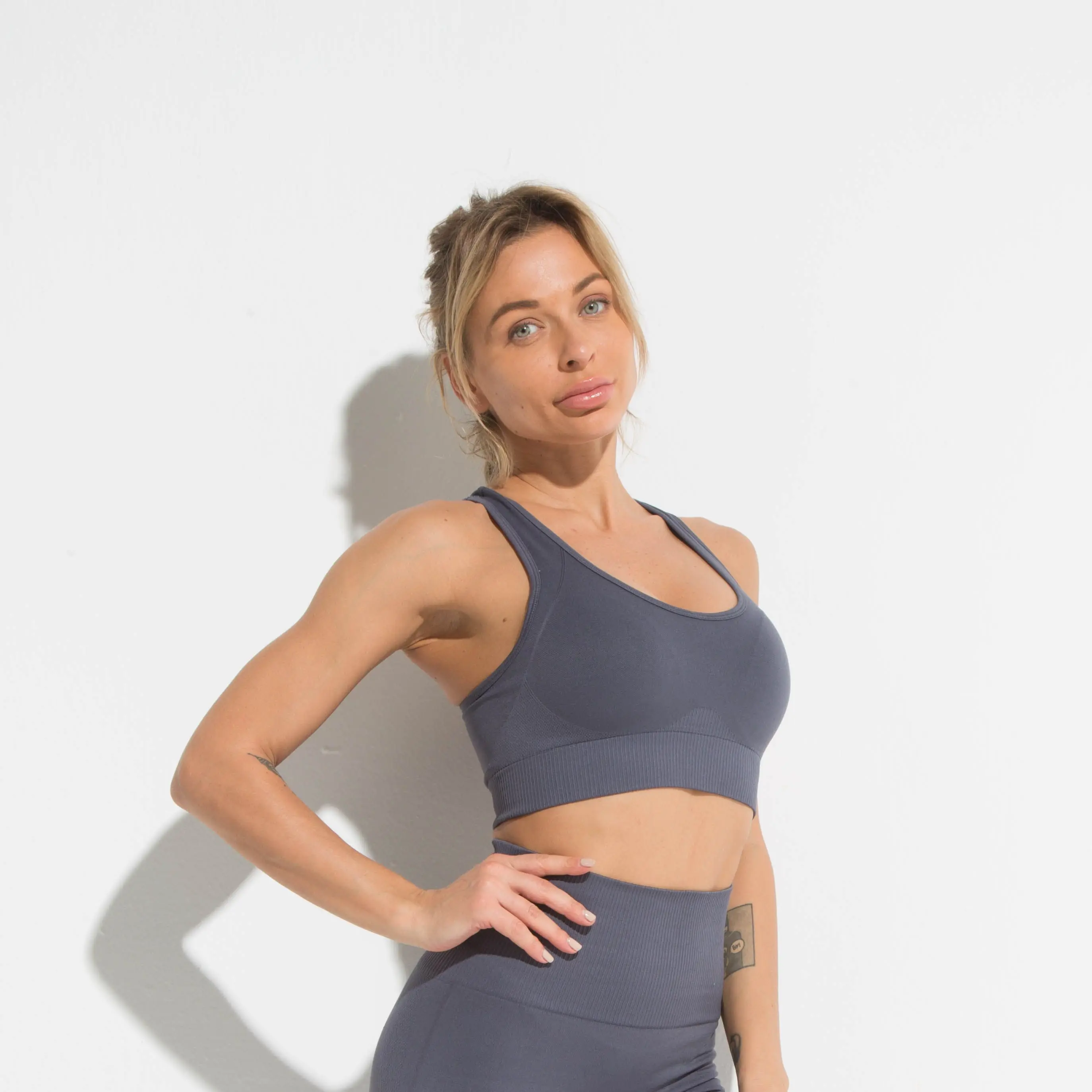 Women's Solid Color Casual Sports Bra, Home Life, Outdoor Sports and