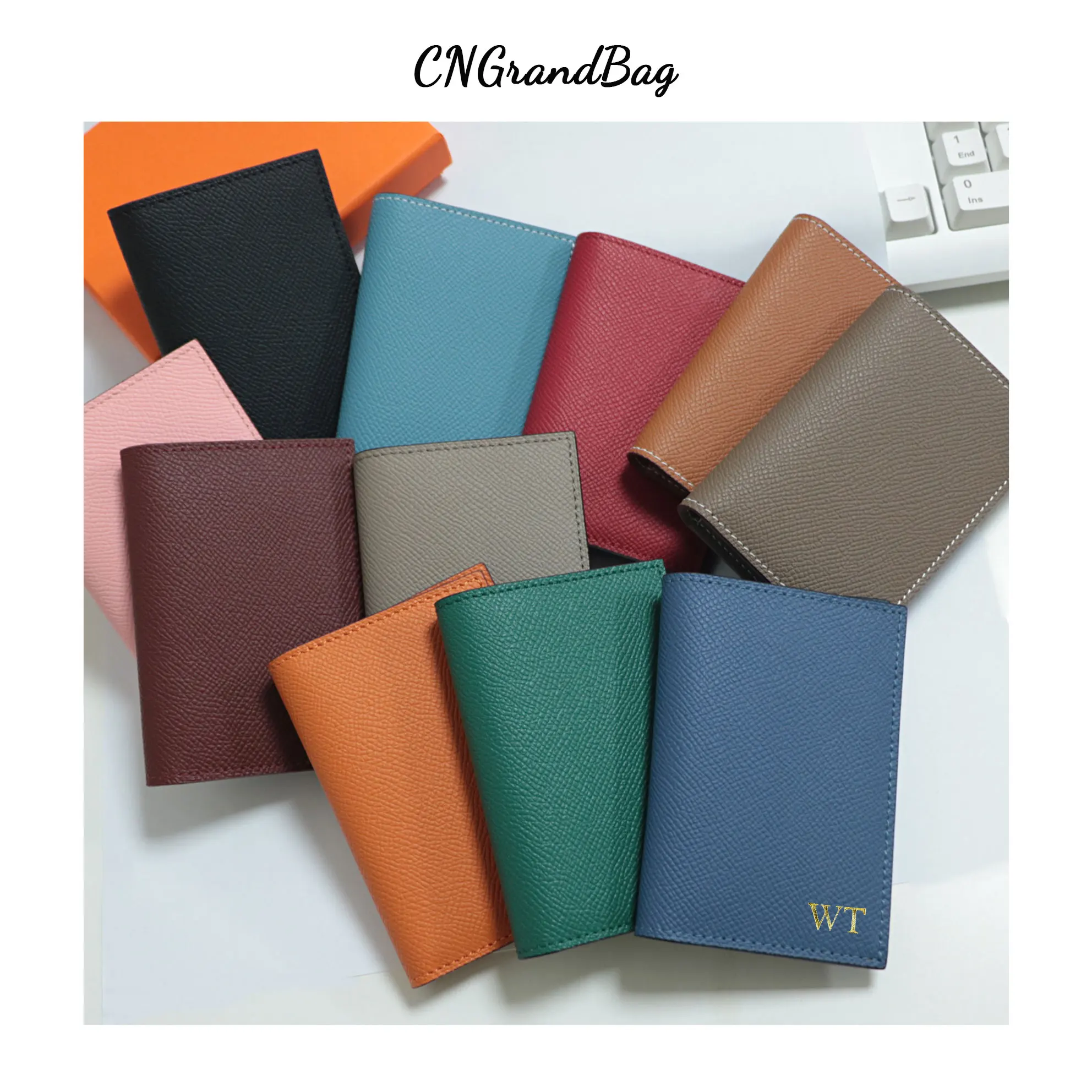 Free embossing Letters Genuine Leather Bank Credit Card Holder for Woman Men Leather High Quality Protective Card