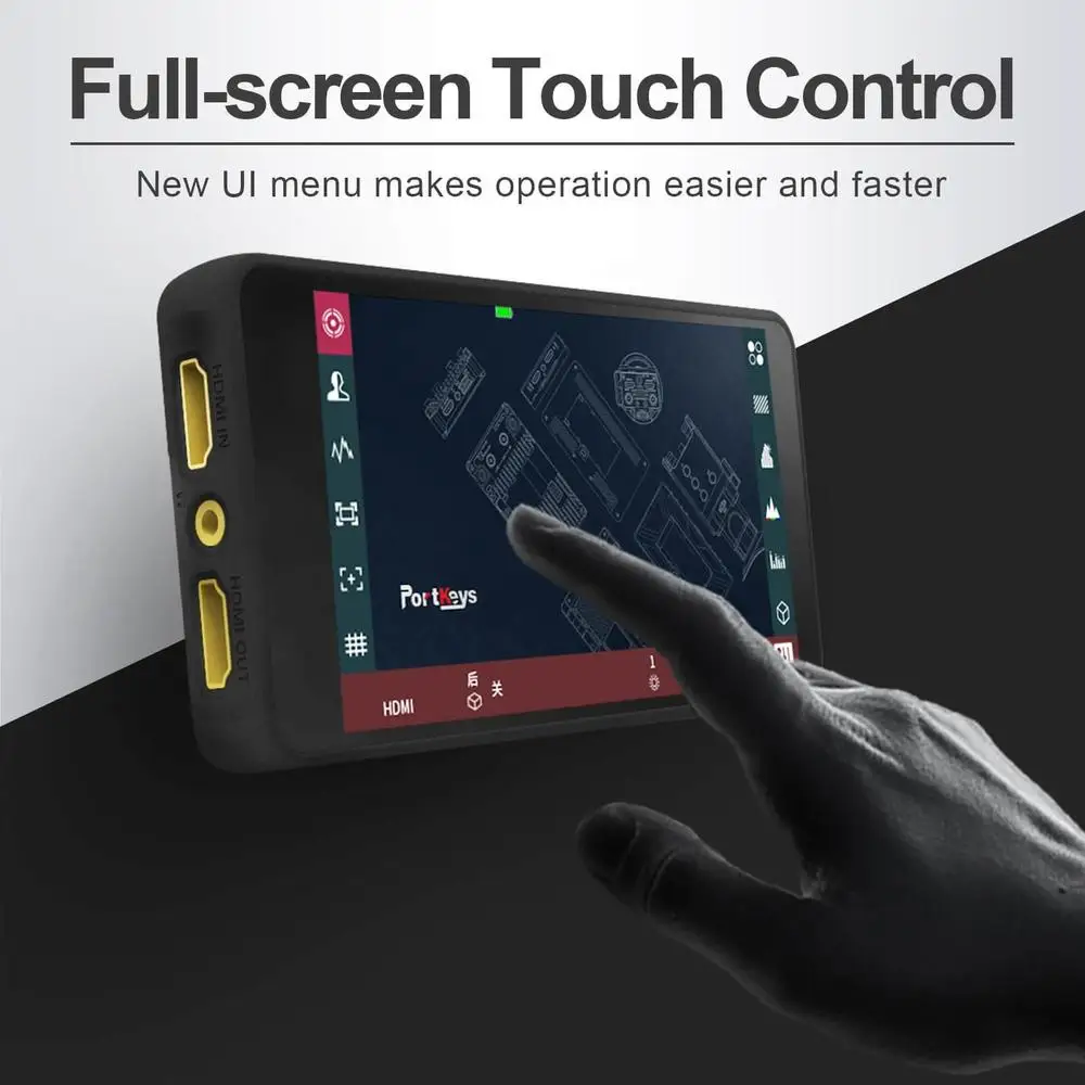 PT6 5.2 Inch Touchscreen Camera Field Monitor 3D LUT 600nit 1080P Display Live S