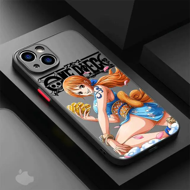 thumbnail image 1 of One Pieces Anime Phone Case for Apple iPhone 13 14 Plus 15 Pro Max 11 Pro 12 Mini XR 8 SE 7 6S XS MAX Matte Shockproof Cover, 1 of 5