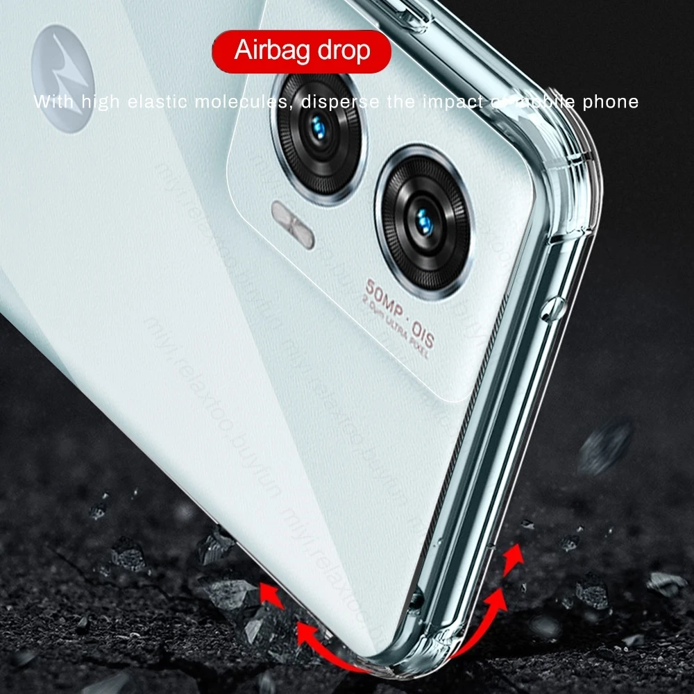 Crystal Clear TPU Soft Cover for Motorola Edge 50 Fusion - Enhanced Camera Protection
