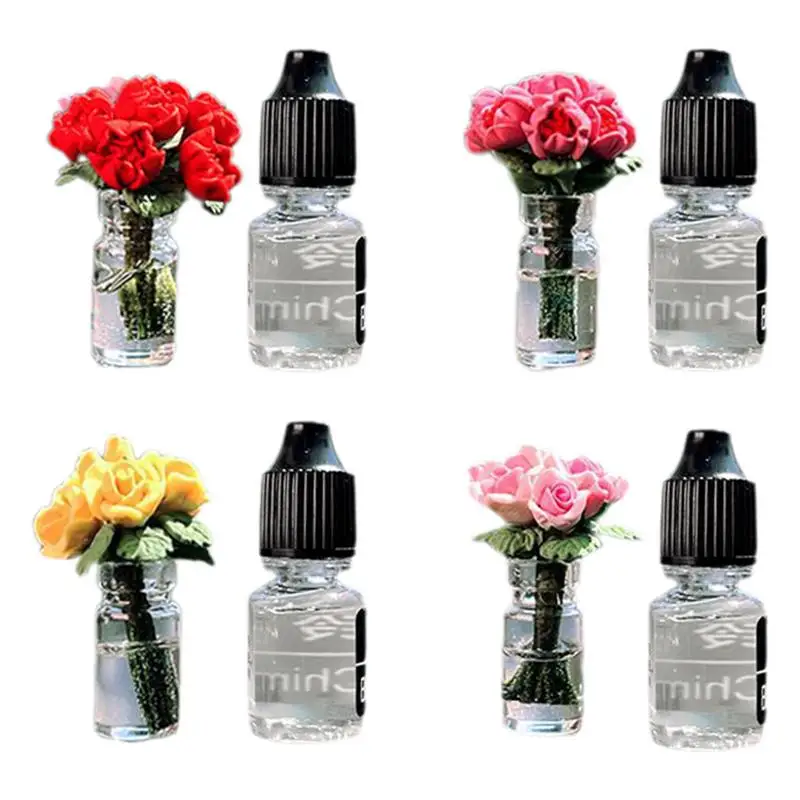 

Mini Roses For Car Diffuser auto Rose Exquisite Clay Rose Perfume Fragrance Decor Center Console Car Dashboard Accessories